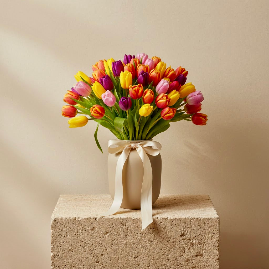 Bunte Tulpen
